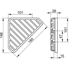 Полка угловая KEUCO 24903010000