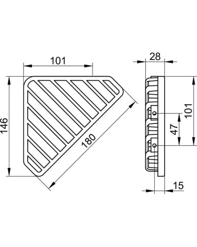 Полка угловая KEUCO 24903010000