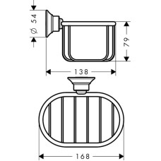 Полка 16,8 см Axor Montreux 42065820