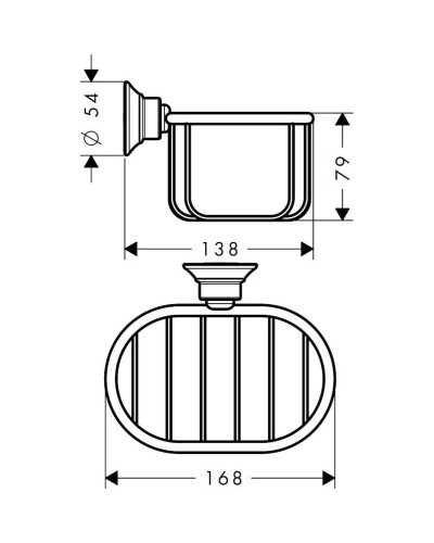 Полка 16,8 см Axor Montreux 42065820