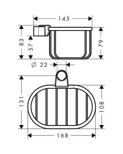 Полка 16,8 см Axor Montreux 42066820