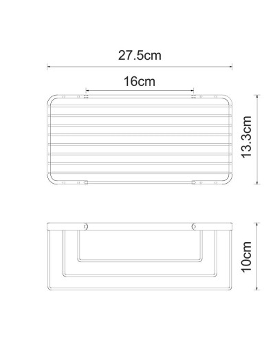 Полка корзина WasserKRAFT K-711 Хром