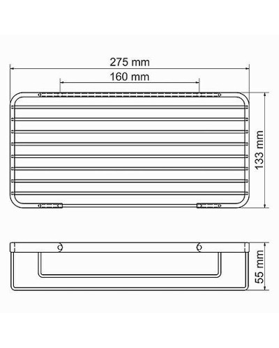 Полка корзина WasserKRAFT K-722 Хром