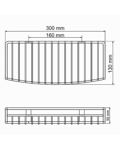 Полка корзина WasserKRAFT K-1411 Хром