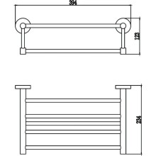 Полка для полотенец 39,4 см Savol 87 S-408744
