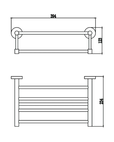Полка для полотенец 39,4 см Savol 87 S-408744