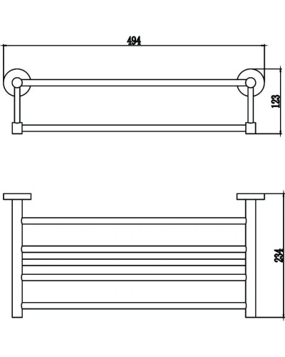 Полка для полотенец 49,4 см Savol 87 S-508744