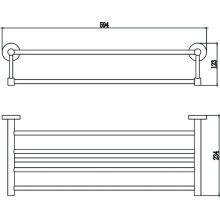 Полка для полотенец 59,4 см Savol 87 S-608744