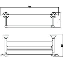 Полка для полотенец 65,2 см Savol 68A S-06844A