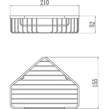 Полка угловая Savol S-002832-1