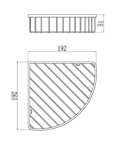 Полка угловая 19,2х19,2 см Savol S-002514-1