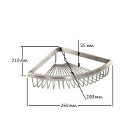 Полка угловая Magliezza Fiore 80103-CR