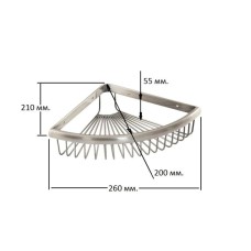 Полка угловая Magliezza Fiore 80103-CR