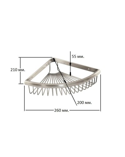 Полка угловая Magliezza Fiore 80103-CR