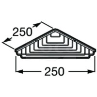 Полка угловая 25х25 см Roca Nuova 816534001