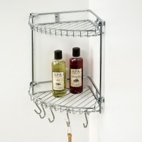 Полка корзина WasserKRAFT K-1222 угловая Хром