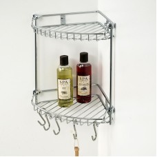 Полка корзина WasserKRAFT K-1222 угловая Хром