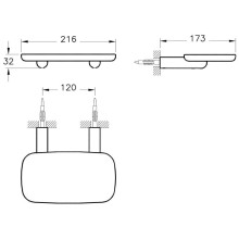 Полка 21,6 см Vitra Eternity A44882