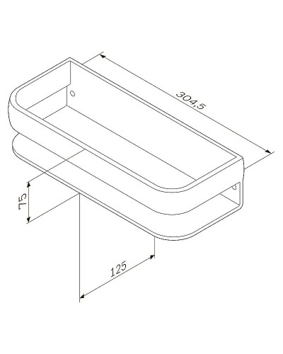 Полка AM.PM Sensation A3034800 хром