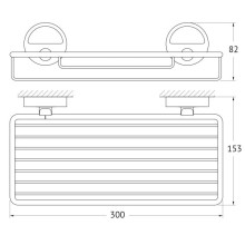 Полка 30 см FBS Luxia LUX 049