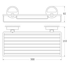Полка 30 см FBS Luxia LUX 049