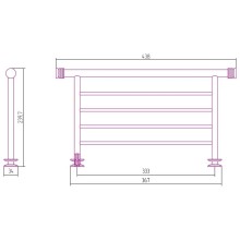 Полка для полотенец 43,8 см Сунержа 00-2012-4370
