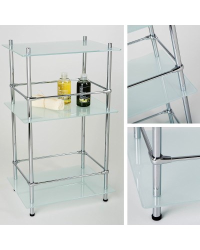 Стеклянная полка WasserKRAFT K-4033 Хром