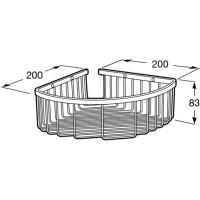 Полка угловая 20х20 см Roca Hotels 816731001