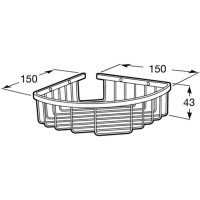 Полка угловая 15х15 см Roca Hotels 816401001