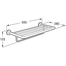 Полка для полотенец 63,5 см Roca Hotels 816379001