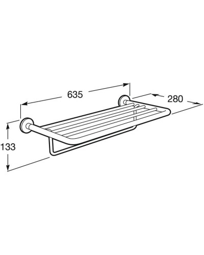 Полка для полотенец 63,5 см Roca Hotels 816379001