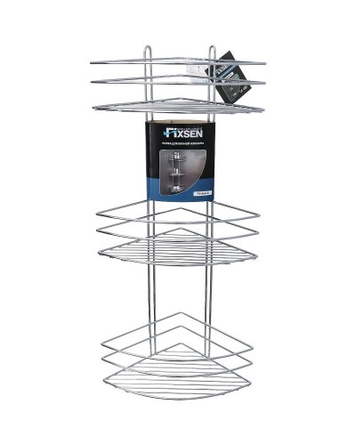 Угловая полка Fixsen FX-850-3 Хром