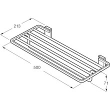 Полка для полотенец 50 см Roca Rubik 816848024