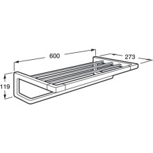 Полка для полотенец 60 см Roca Tempo 817032001