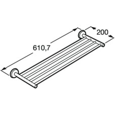 Полка для полотенец 61 см Roca Twin 816707001