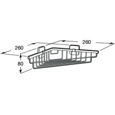 Полка угловая 26х26 см Roca Victoria 816686001