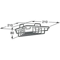 Полка угловая 21х21 см Roca Victoria 816685001