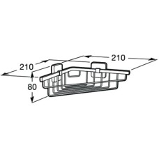 Полка угловая 21х21 см Roca Victoria 816685001