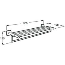 Полка для полотенец 62,5 см Roca Victoria 816660001