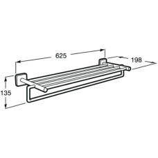 Полка для полотенец 62,5 см Roca Victoria 816660001