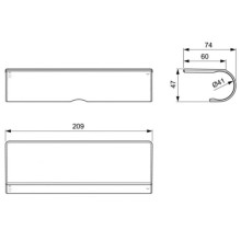 Полочка для смесителя Ideal Standard Ceratherm T50 A7215AA