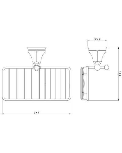 Полка 24,7 см Nicolazzi Teide 1493CR05