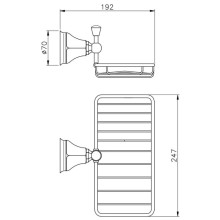 Полка 24,7 см Nicolazzi Teide Chic 1493CR15C