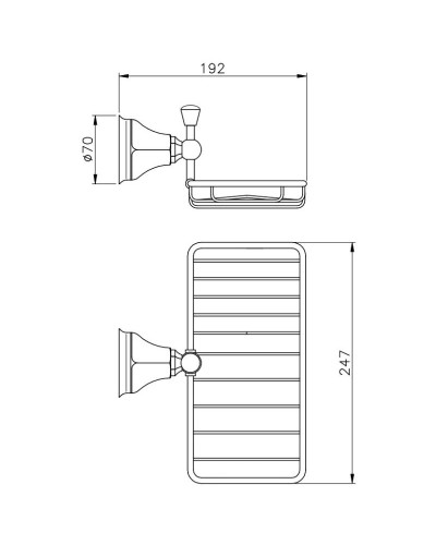 Полка 24,7 см Nicolazzi Teide Chic 1493CR15C