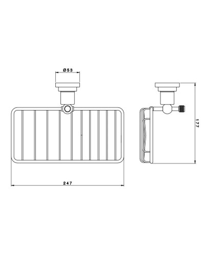 Полка 24,7 см Nicolazzi Arena 1493CR44