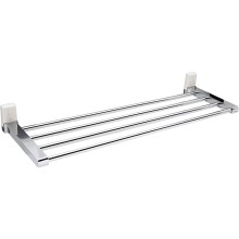 Полка для полотенец WasserKRAFT Leine K-5011W Хром Белая