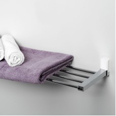 Полка для полотенец WasserKRAFT Leine K-5011W Хром Белая