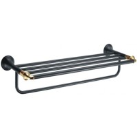 Полка для полотенец Fixsen Luksor FX-71615B Черный Золото