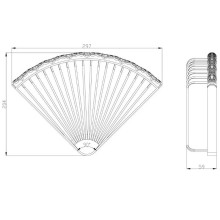 Полка угловая Lemark Jasmine LM6681B