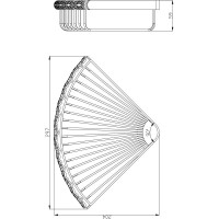Полка угловая Lemark Jasmine LM6682B
